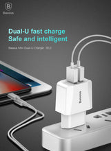 Load image into Gallery viewer, Baseus Dual USB Charger for EU