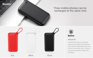 Baseus 20000mAh Power Bank For All iPhones,  Samsung + Dual QC3.0 Quick Charger for MacBook and Notebooks