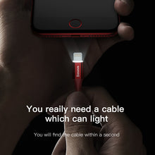 Load image into Gallery viewer, Baseus LED lighting Fast Charging Cable For iPhone and iPads