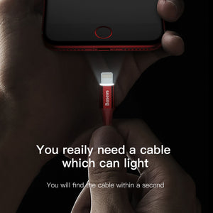 Baseus LED lighting Fast Charging Cable For iPhone and iPads