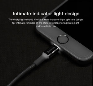 Baseus LED lighting Fast Charging Cable For iPhone and iPads