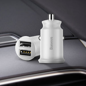 Baseus Small Rice Grain Dual-USB 3.1A Car Charger